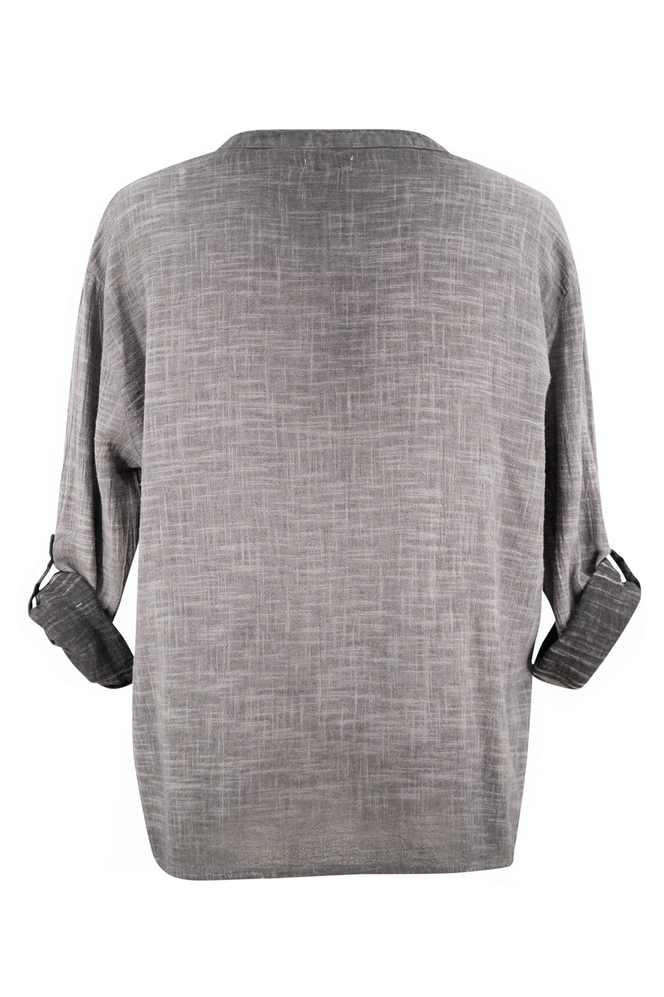 Bohemian blouse in anthracite van ibzmode, Brands of Ibiza