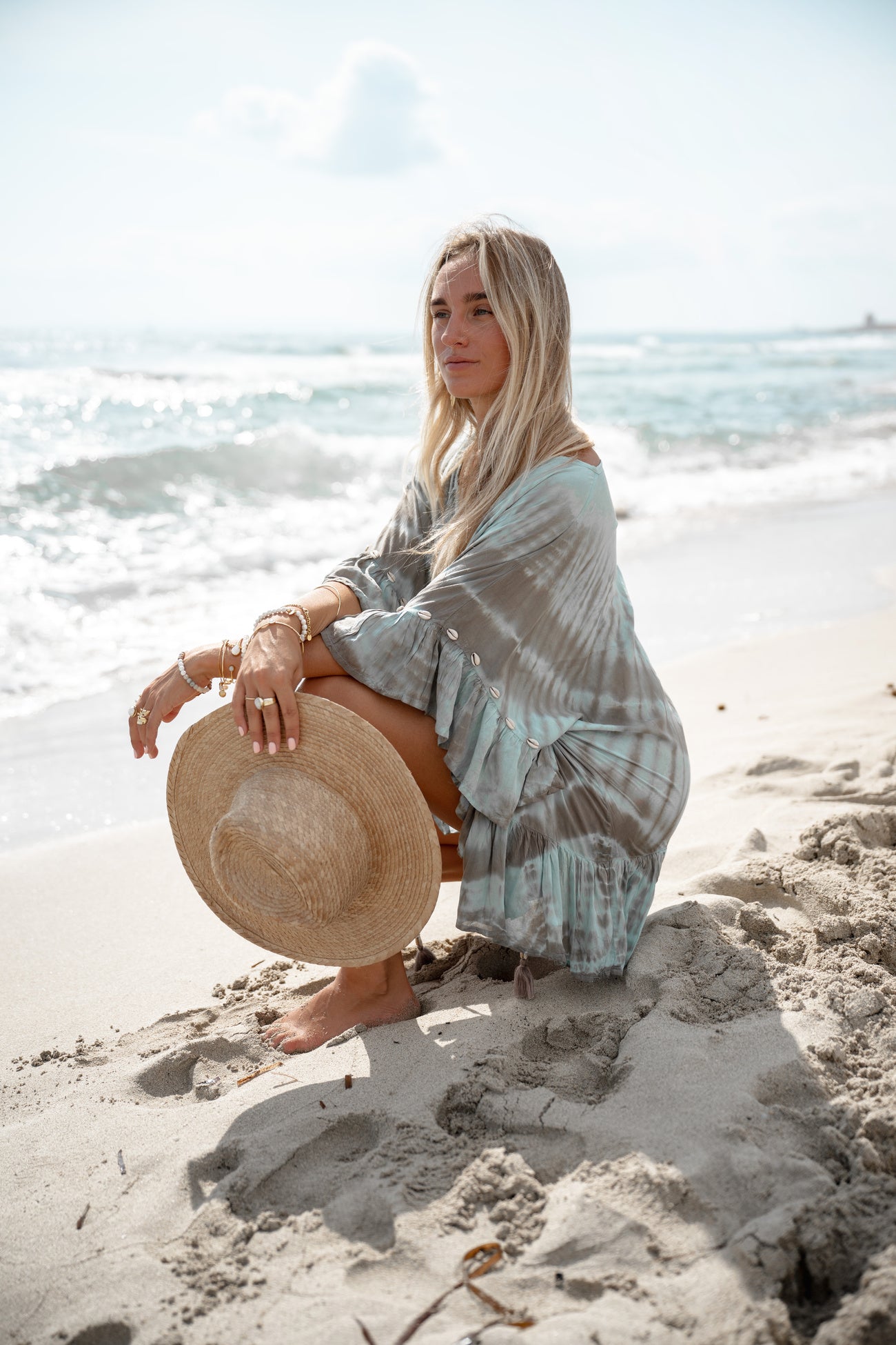 Ibizamode Tunic Liv Aurelia Light Mint with airy ombre look and relaxed summer fit