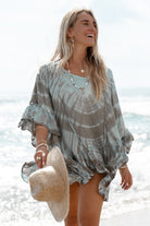 Ibizamode Tunic Liv Aurelia Light Mint with airy ombre look and relaxed summer fit