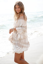 Tunic Liv Aurelia Ivory van ibzmode uit Salt & Sun. Luchtige tuniek met zachte ombre look en high summer uitstraling.