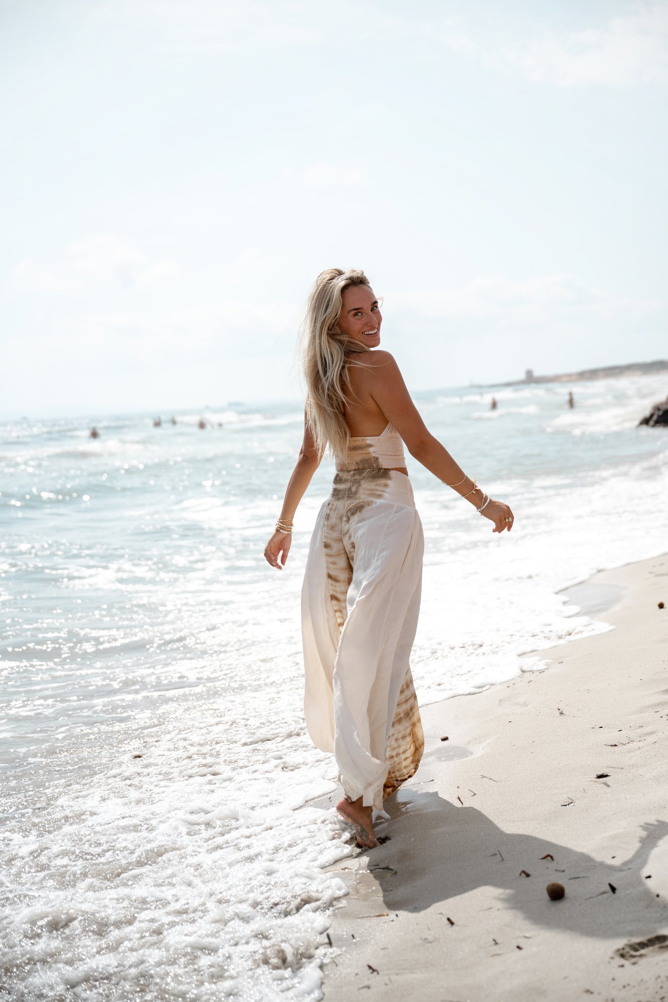 Ibizamode Top Lua Maraluna Ivory with airy ombre look and feminine summer fit
