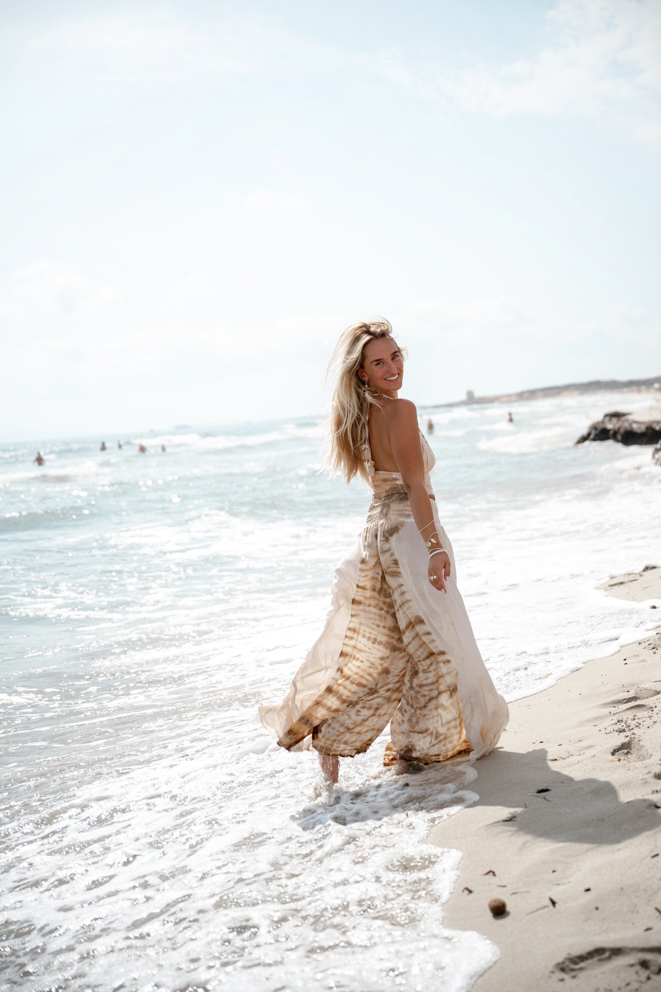 Ibizamode Top Lua Maraluna Ivory with airy ombre look and feminine summer fit