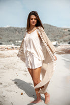Ibizamode Strap Top Yago Ivory with airy feminine fit and relaxed summer look