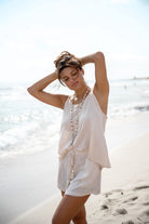 Ibizamode Short Solita Ivory with airy flowy fit and relaxed summer look