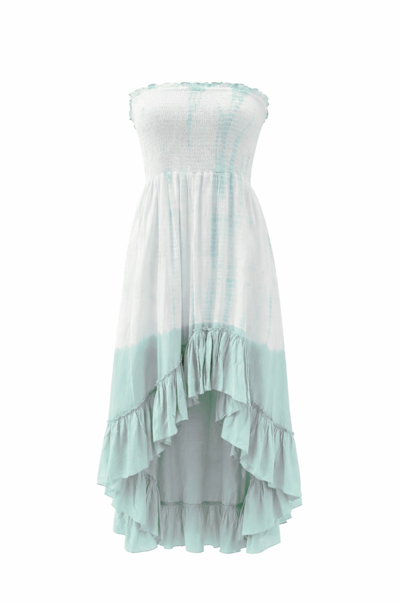 Dress Gypsy Navira Mint tie dye jurk | ibizamode