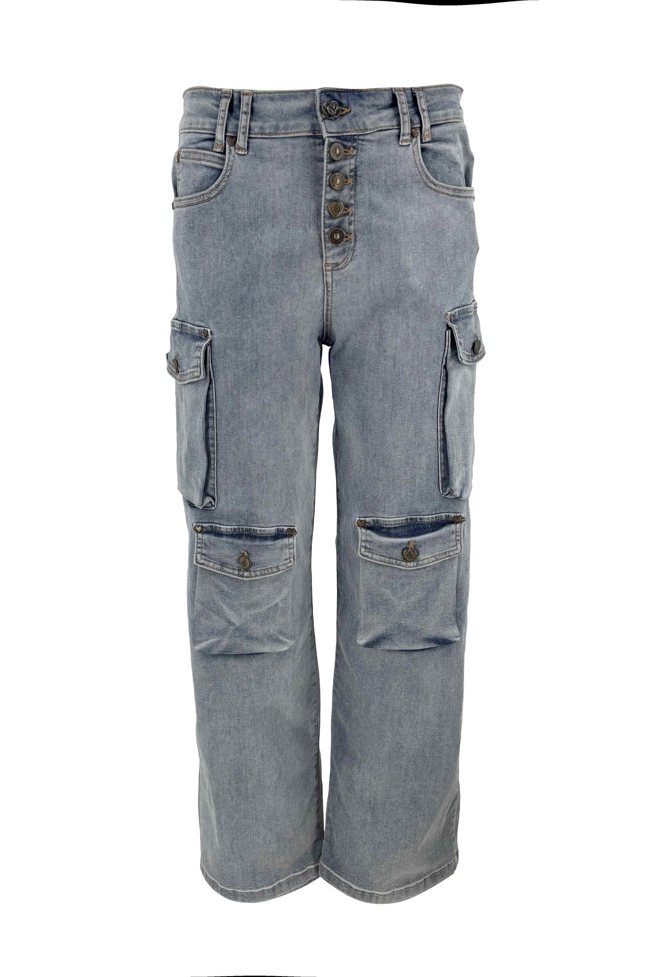 Isla Ibiza women worker jeans Nijar blue with straight fit