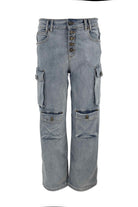 Isla Ibiza women worker jeans Nijar blue with straight fit