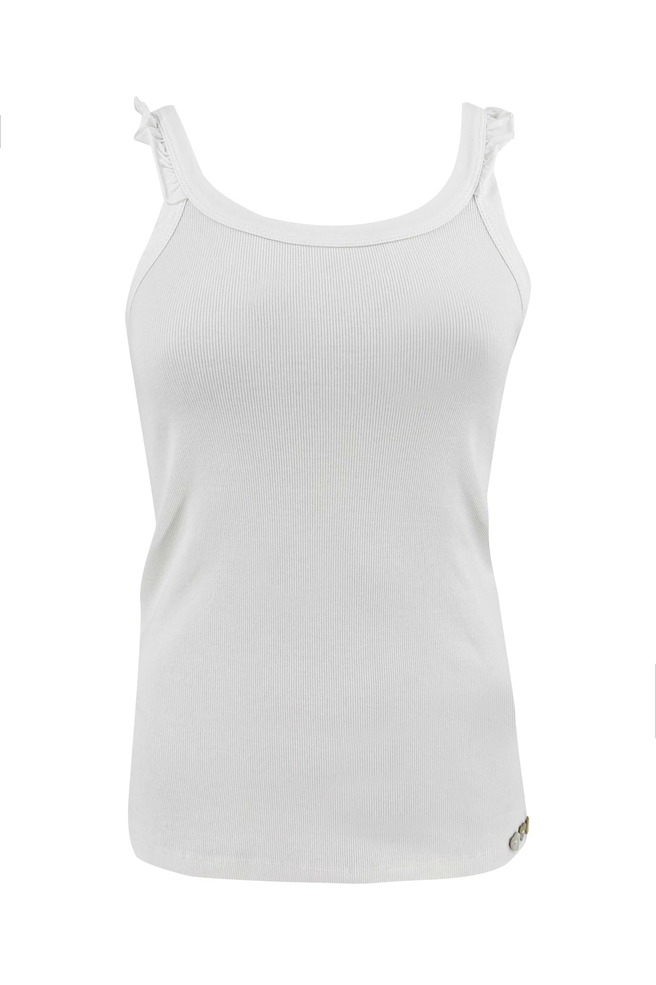 Isla Ibiza white singlet Luz women basic fit