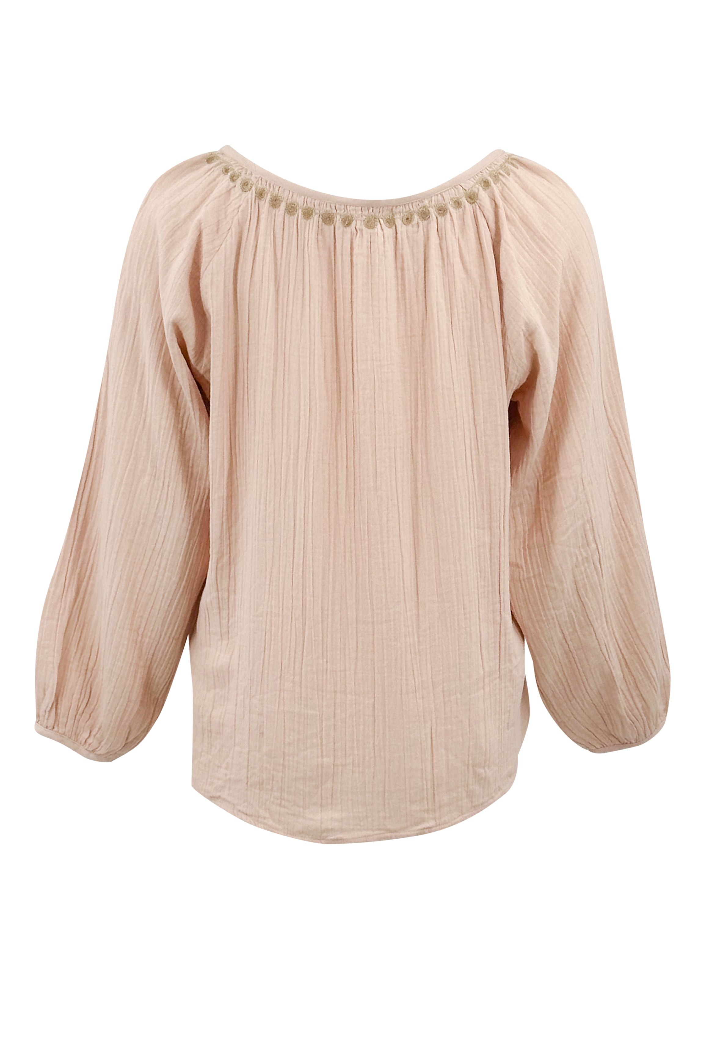 Bohemian blouse in powder van ibzmode, Brands of Ibiza