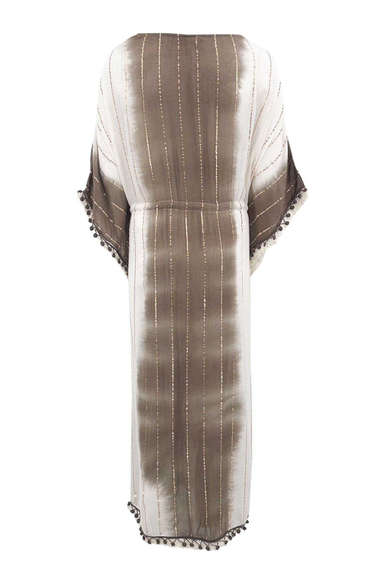 Bohemian kimono in beige brown van ibzmode, Brands of Ibiza