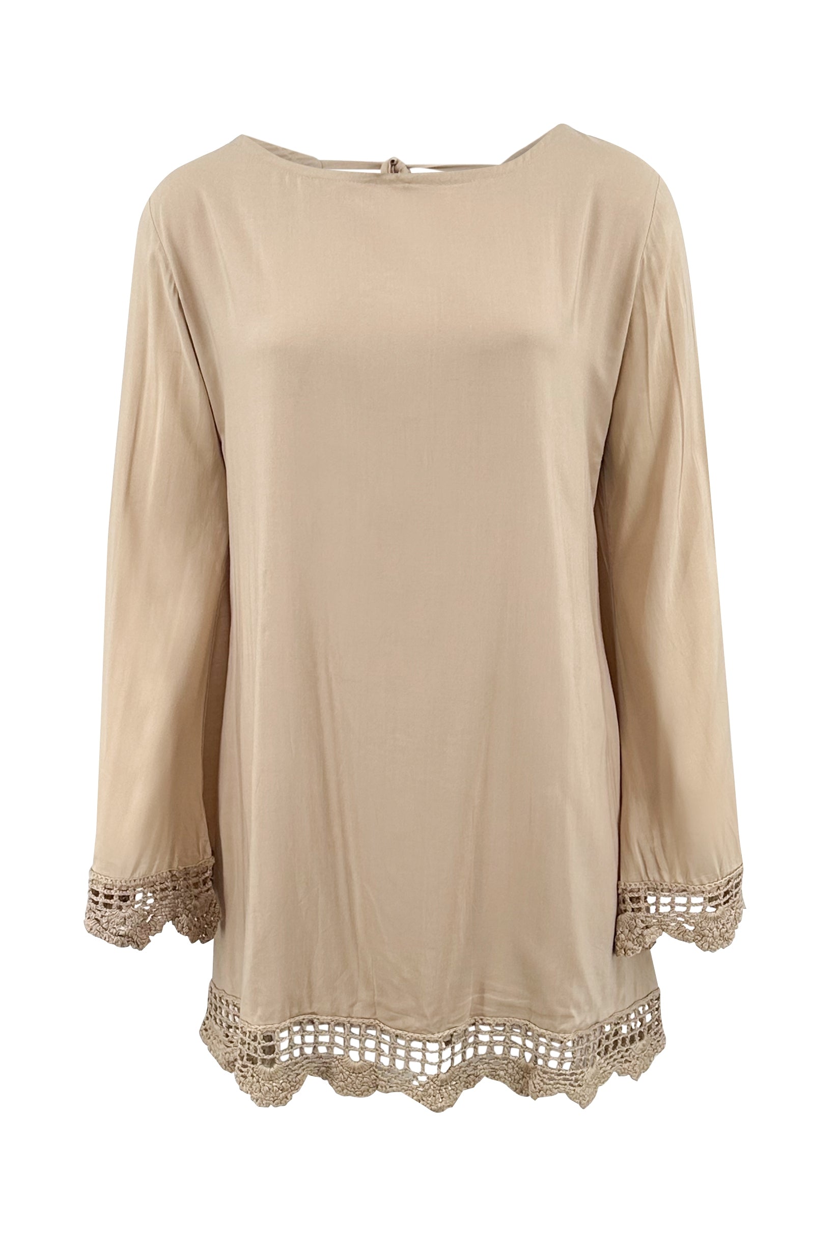 Bohemian jurk in ivory van ibzmode, Brands of Ibiza