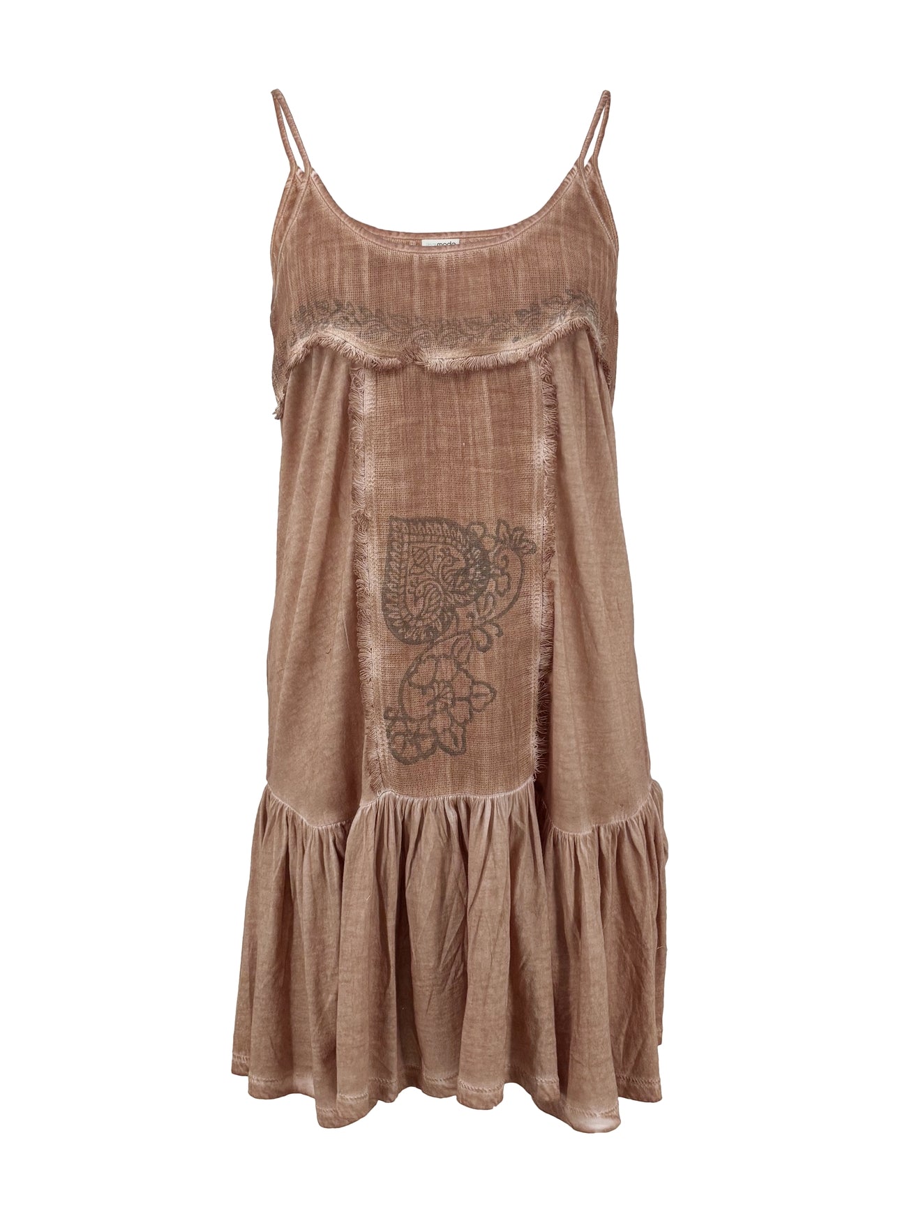 Bohemian jurk in sand van ibzmode, Brands of Ibiza