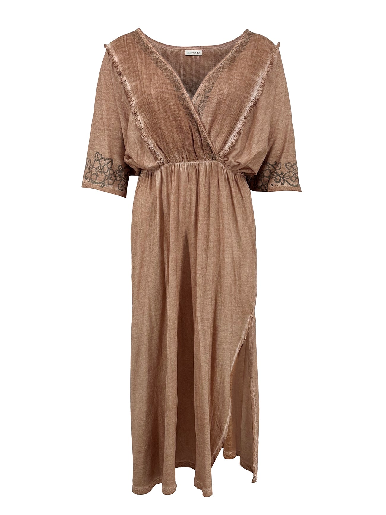 Bohemian jurk in sand van ibzmode, Brands of Ibiza