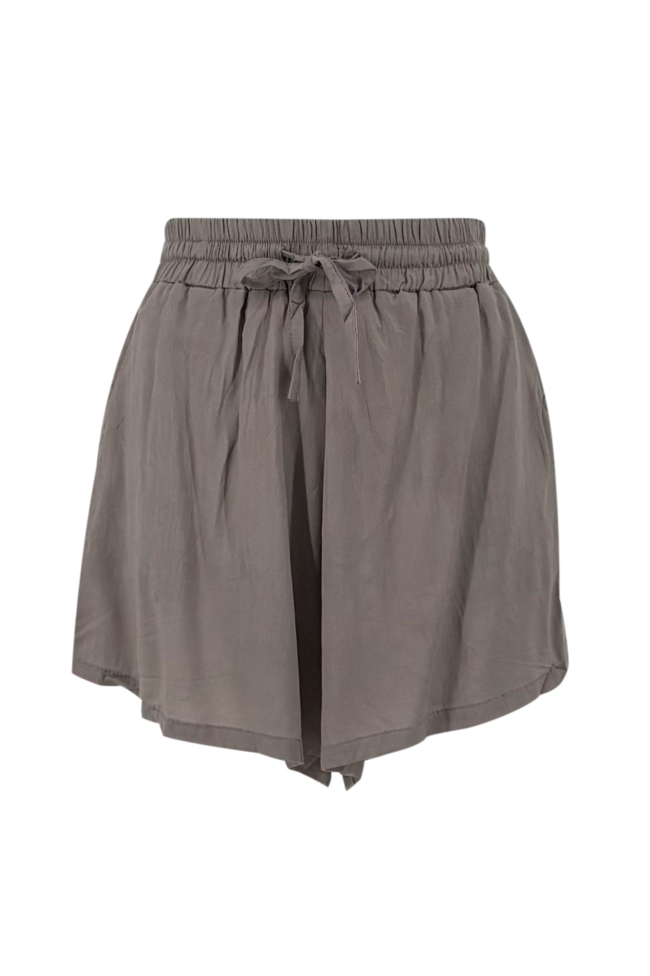 Ibizamode Short Solita Taupe with airy flowy fit and relaxed summer look