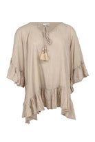 Ibizamode Tunic Liv Ivory with airy summer fit and relaxed beachwear look
