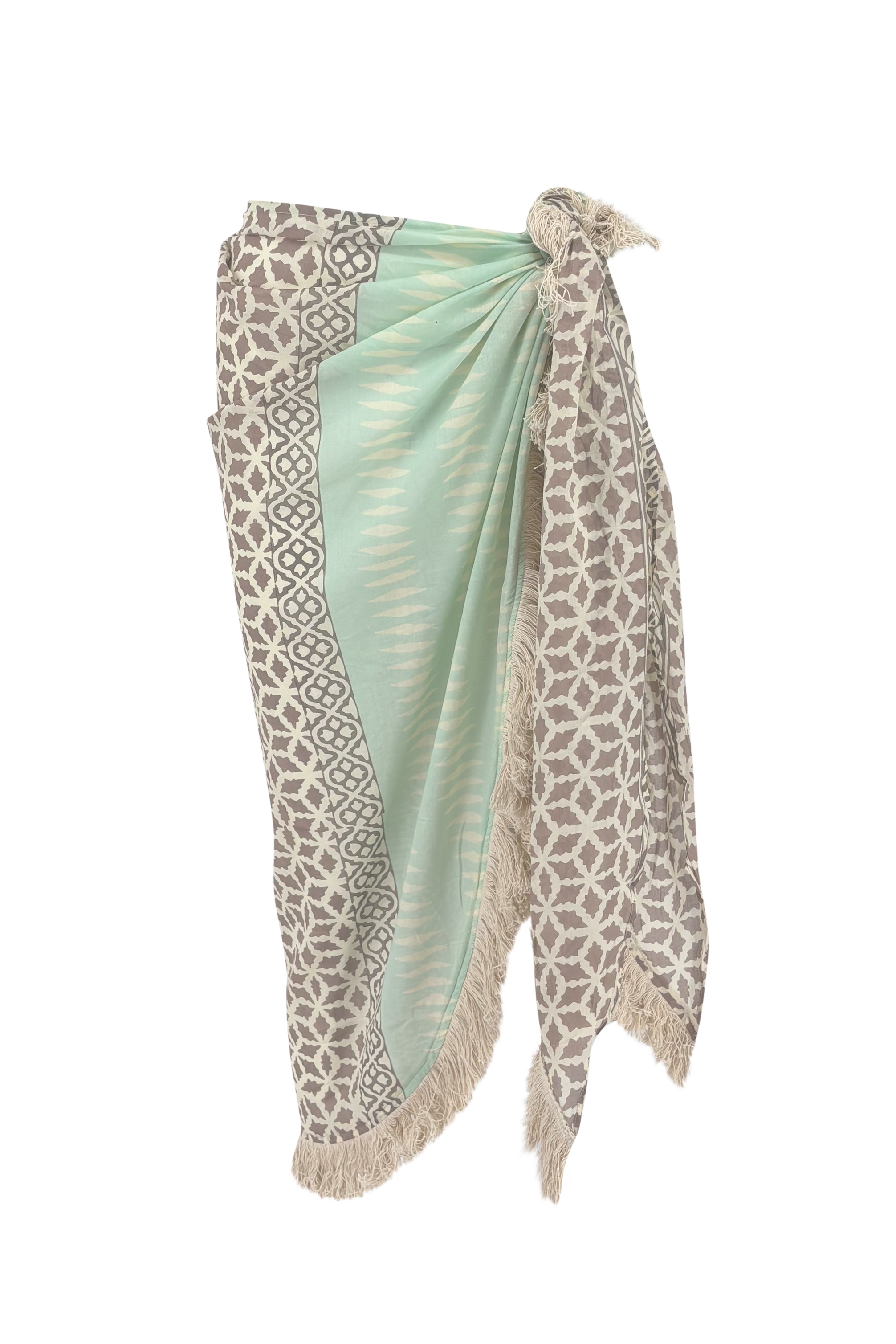 Ibzmode Wrap Pareo Skirt Miranza Mint beach pareo