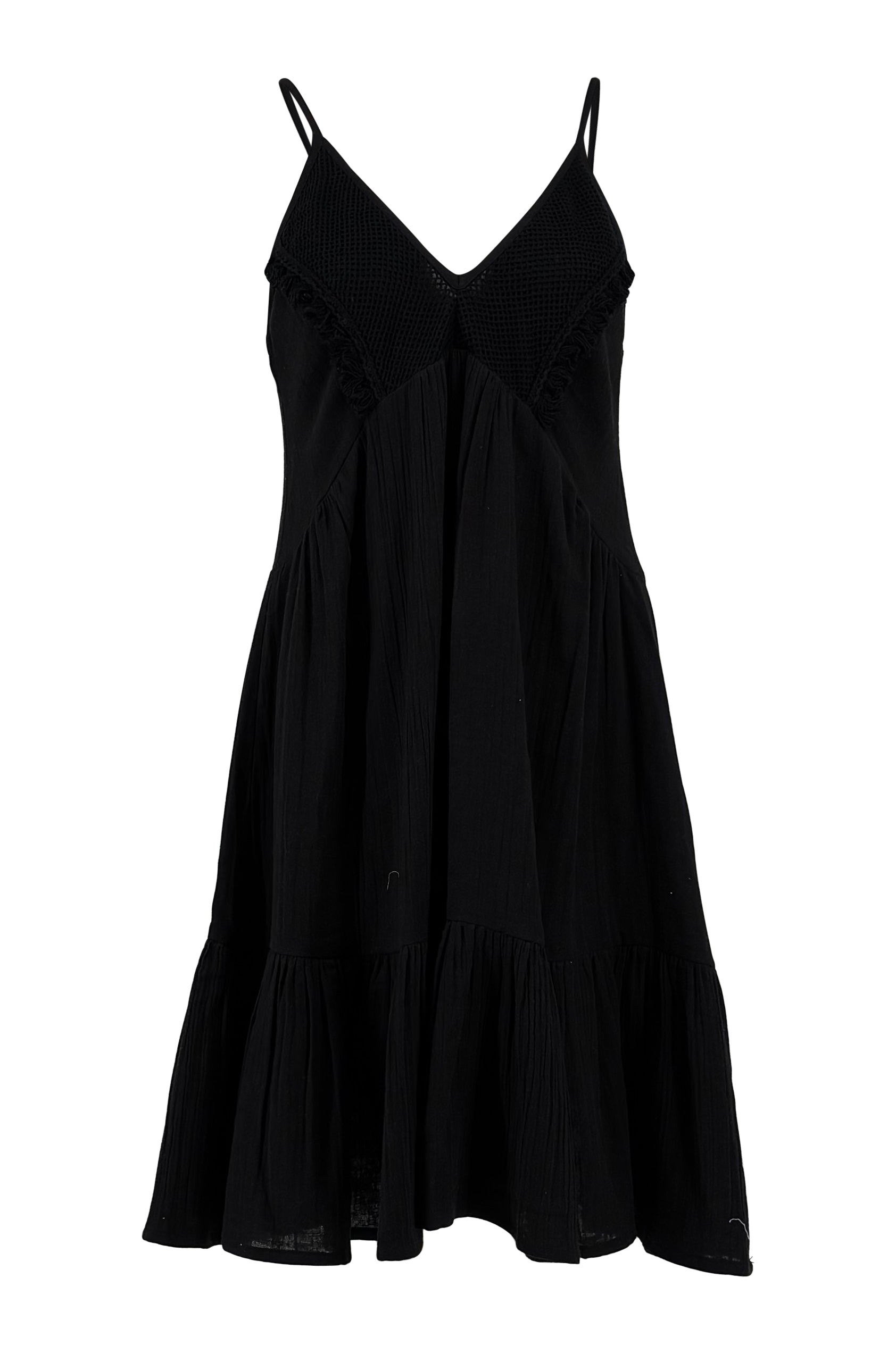 Ibizamode black strap resort dress