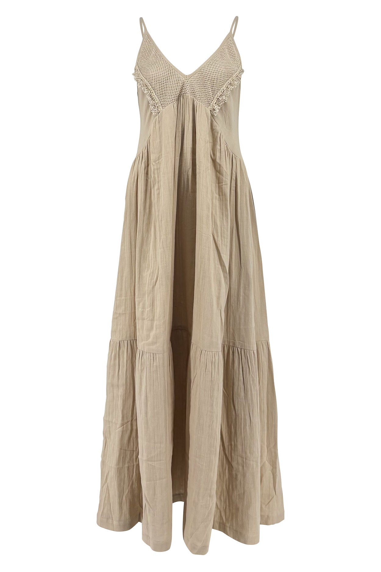 Ibizamode beige cotton resort dress from Timeless Resort
