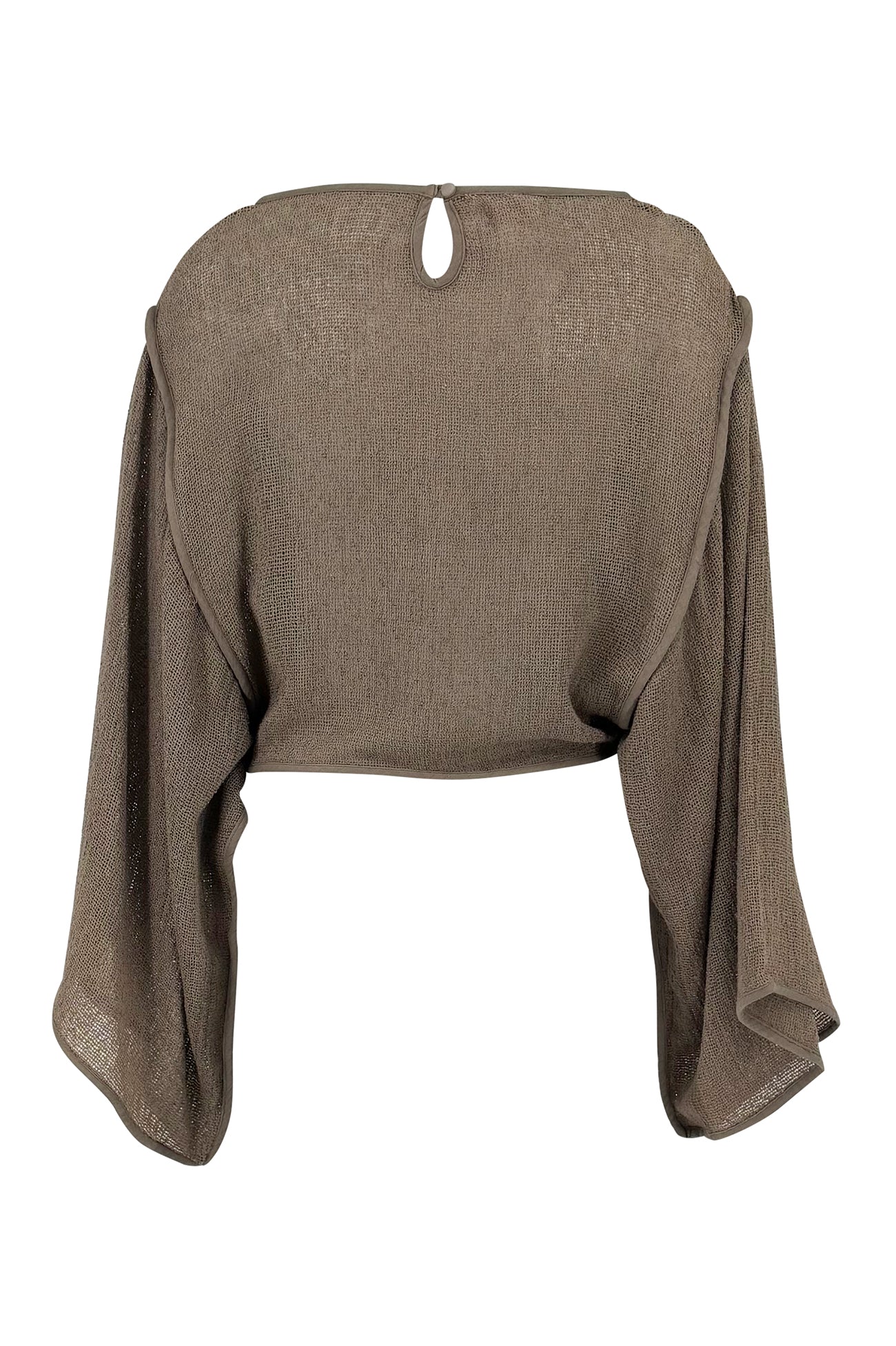 Ibizamode dark taupe cotton resort top