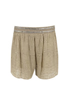 Ibzmode Short Tavio Lunara Sand with subtle shimmer detail