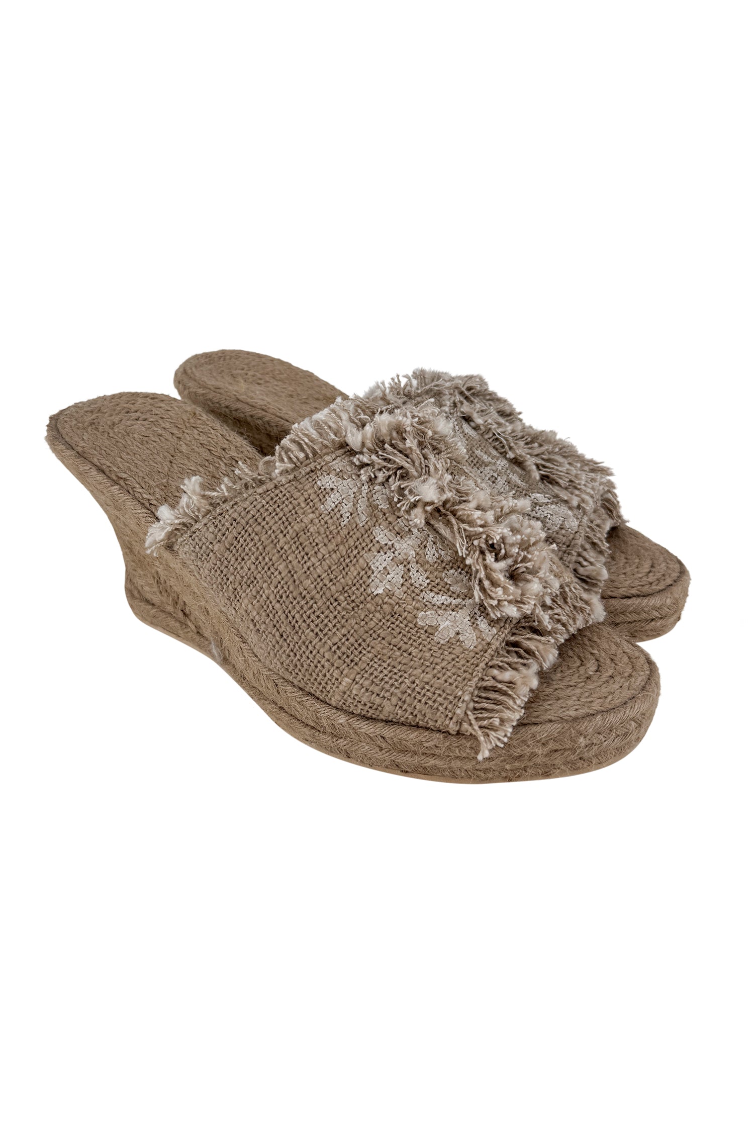 Ibzmode Wedge Terez Taupe Flower summer wedge