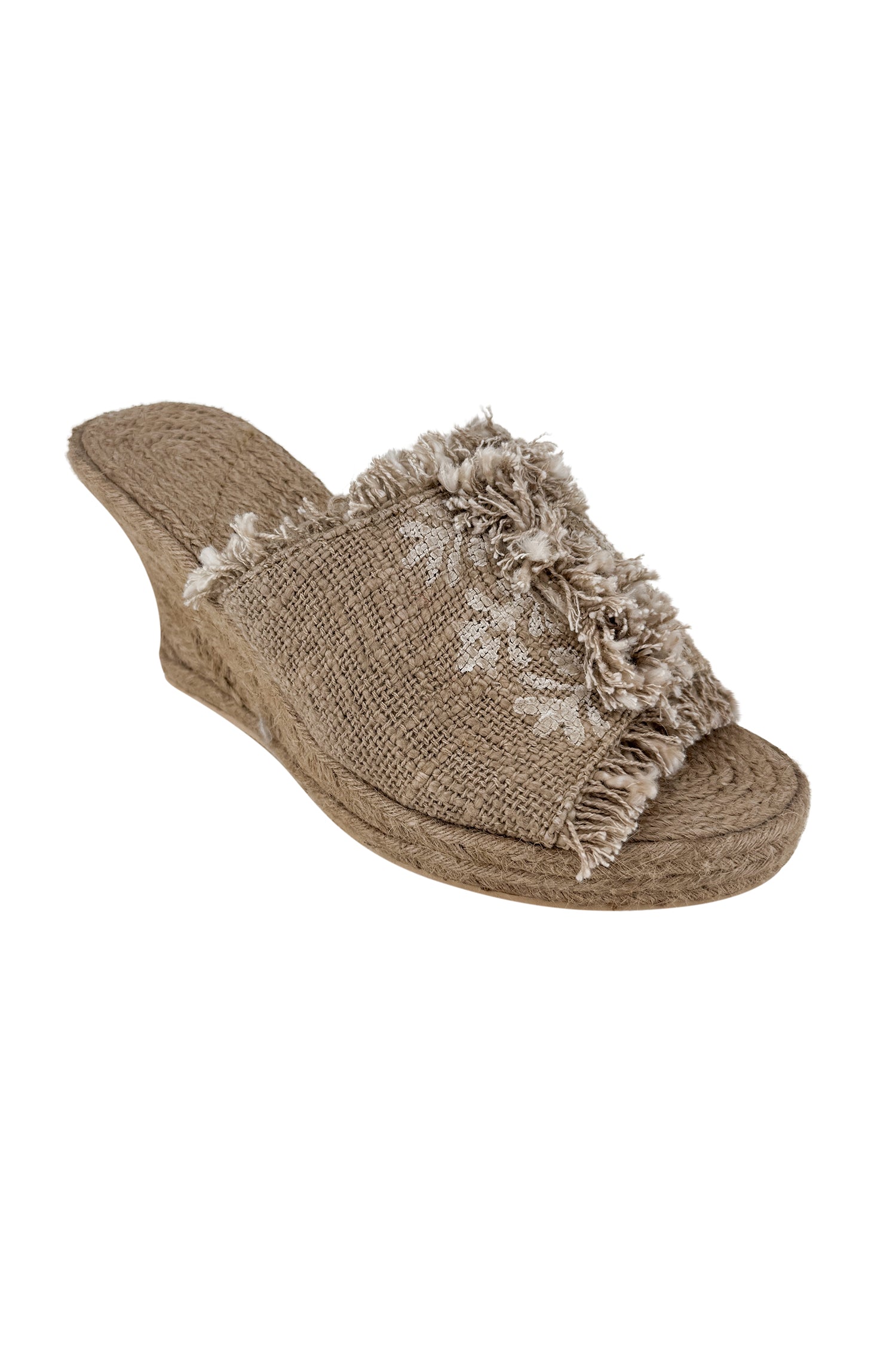 Ibzmode Wedge Terez Taupe Flower summer wedge