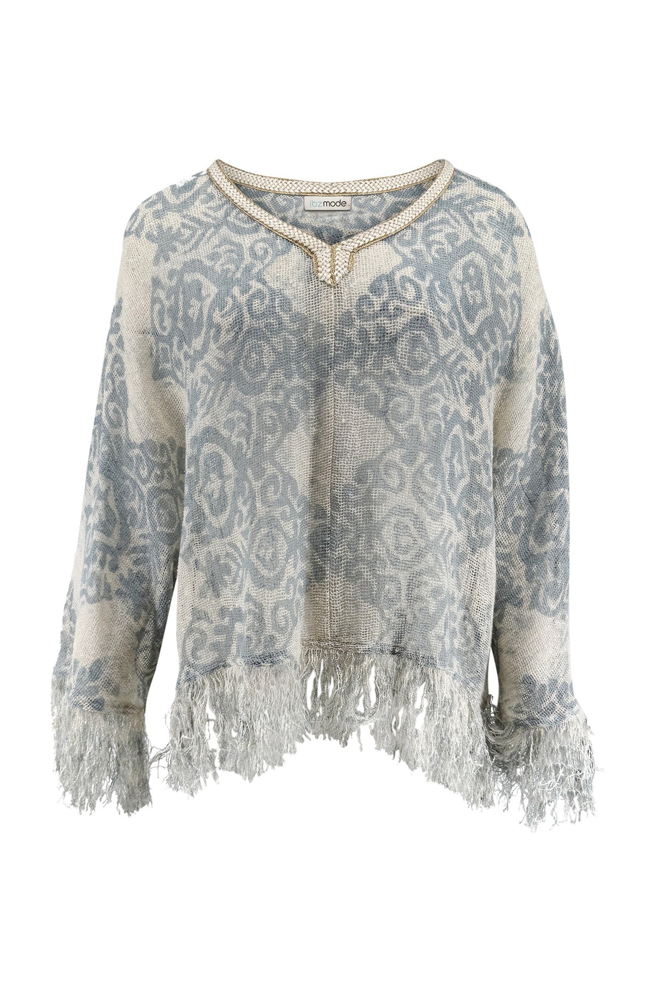 Ibizamode Top Melia Alvaria Pale Blue with subtle shimmer detail