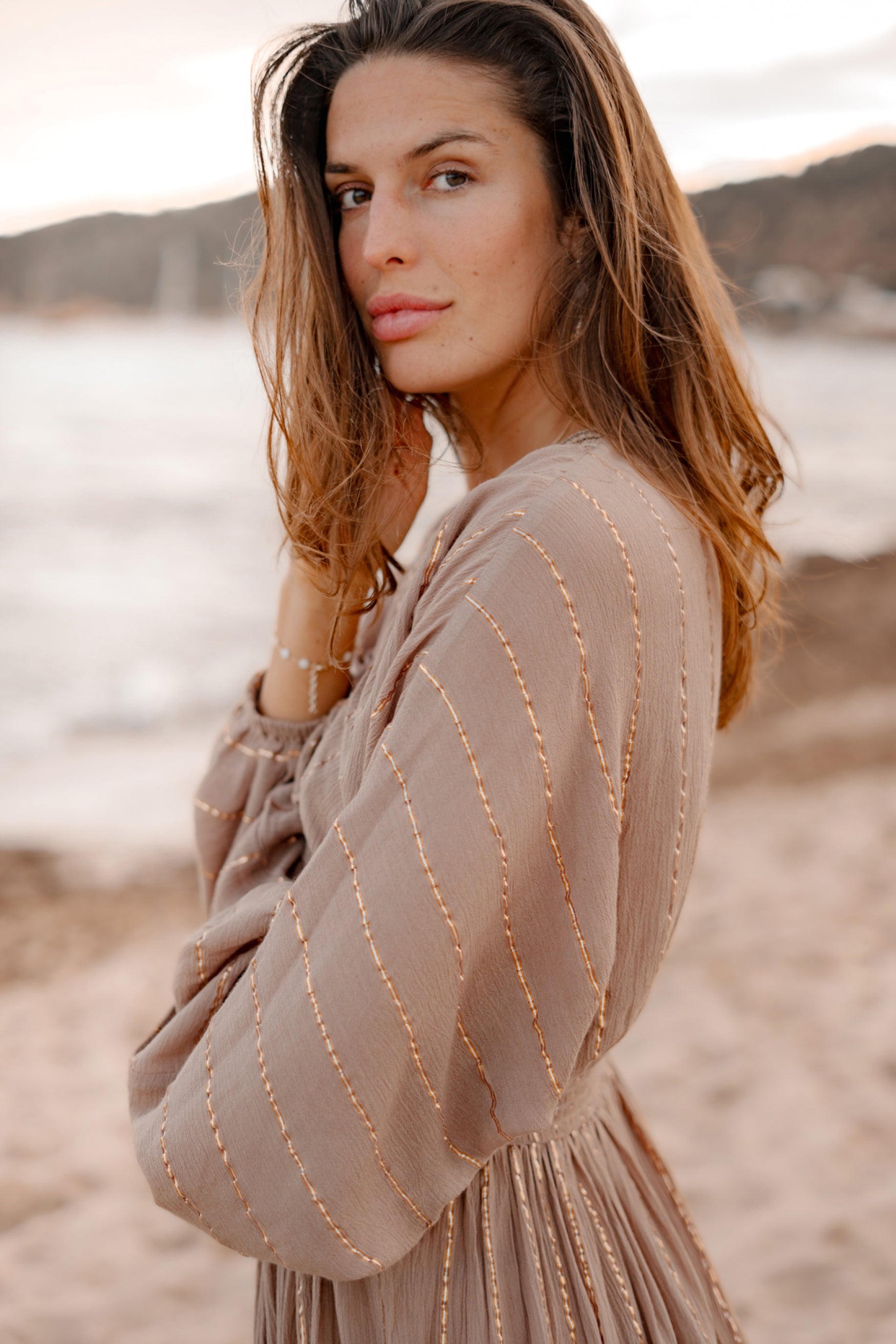 Bohemian item in light taupe van ibzmode, Brands of Ibiza