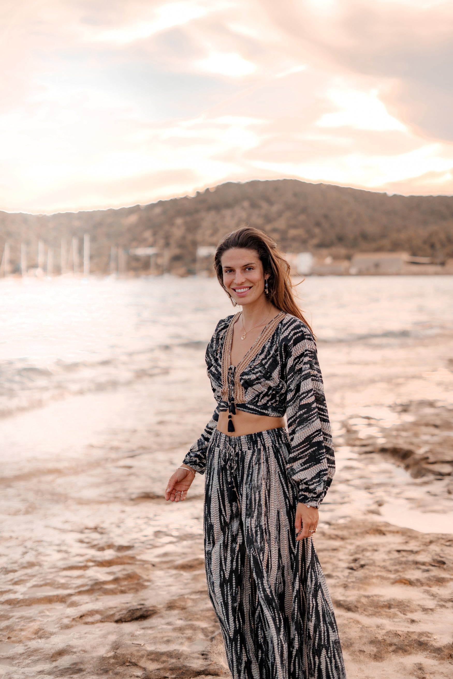 Bohemian broek in black van ibzmode, Brands of Ibiza