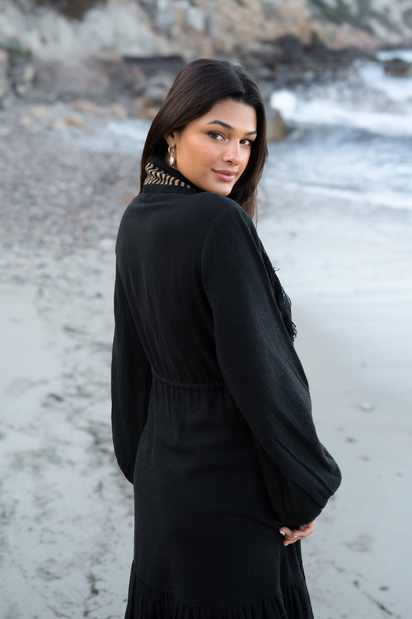 Bohemian jurk in black van ibzmode, Brands of Ibiza