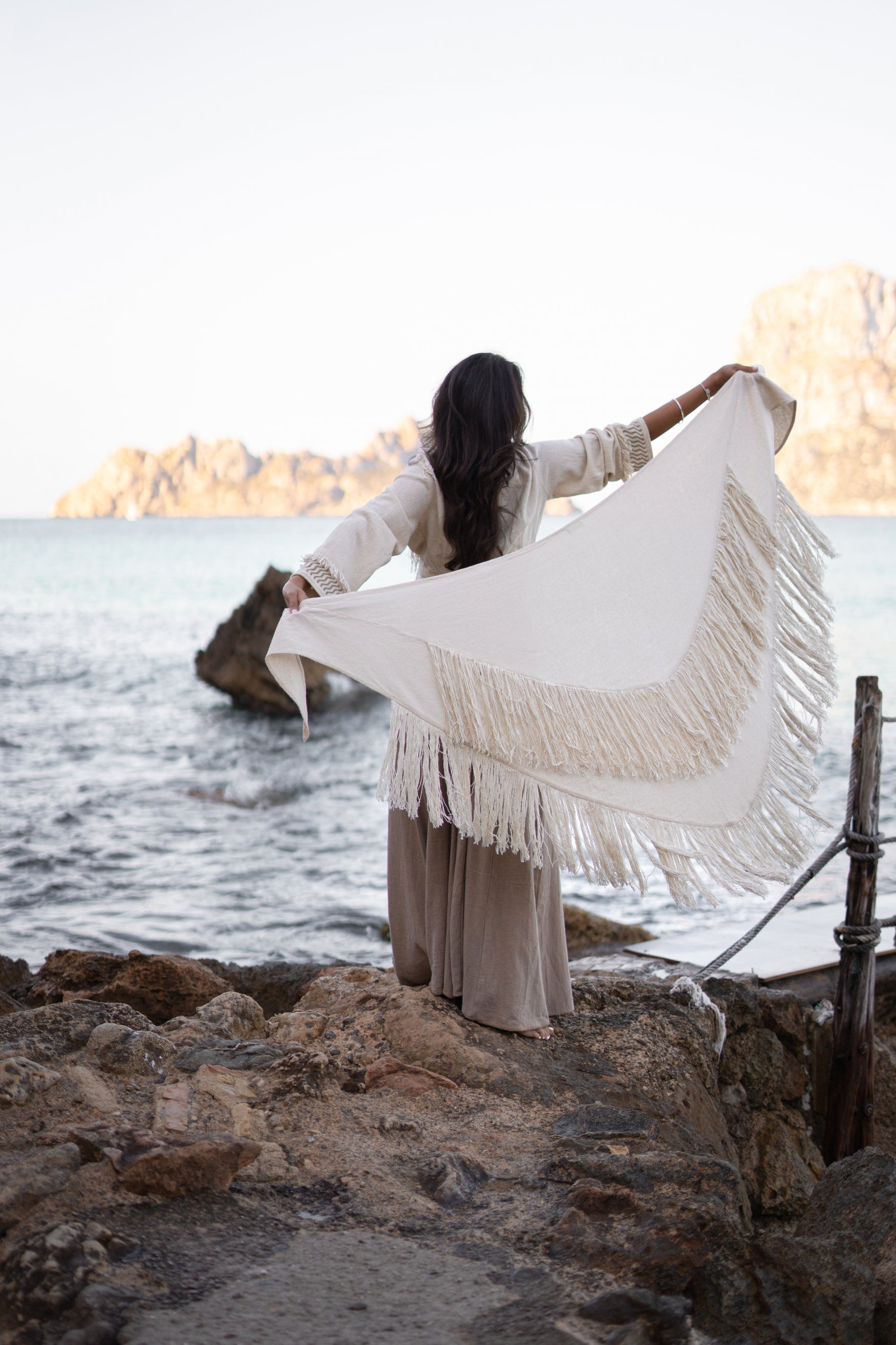 Bohemian item in light taupe van ibzmode, Brands of Ibiza