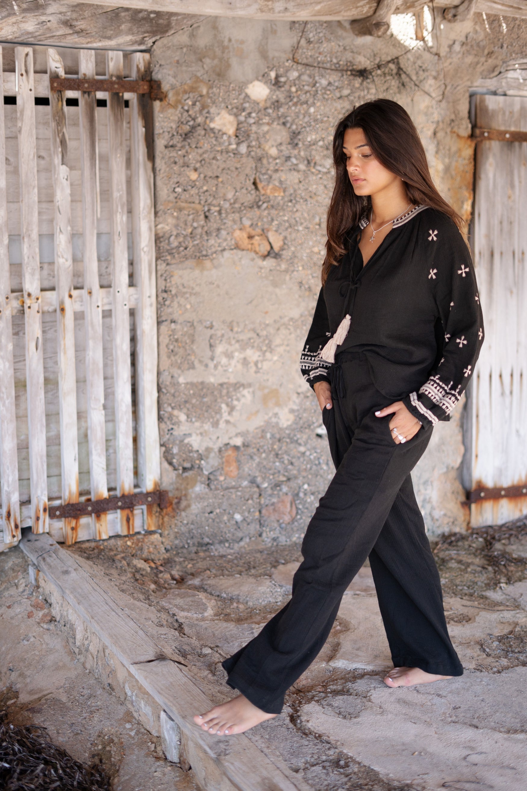 Bohemian item in black van ibzmode, Brands of Ibiza