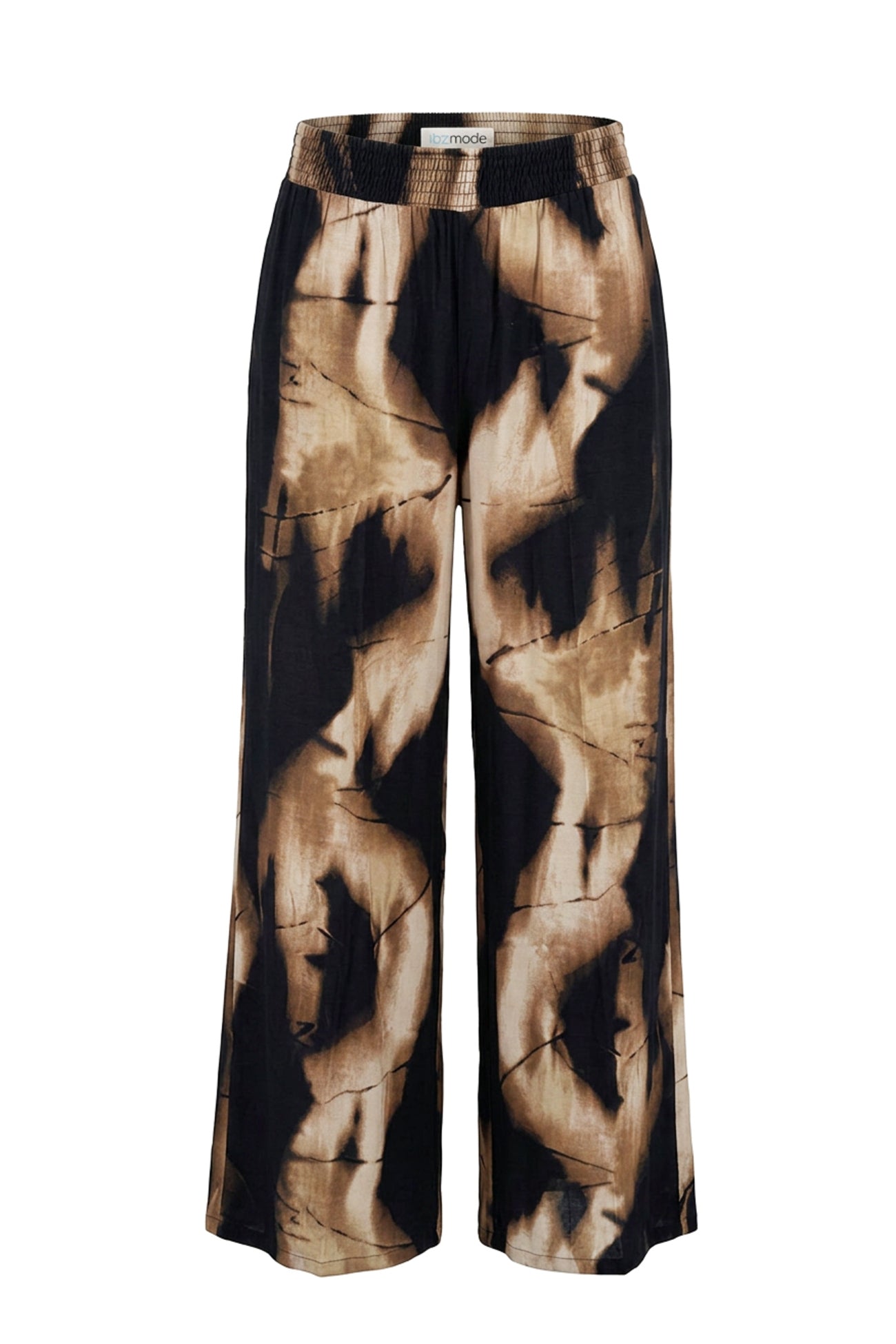 Ibzmode Pants Lieke Ecru boho print broek van 100% rayon
