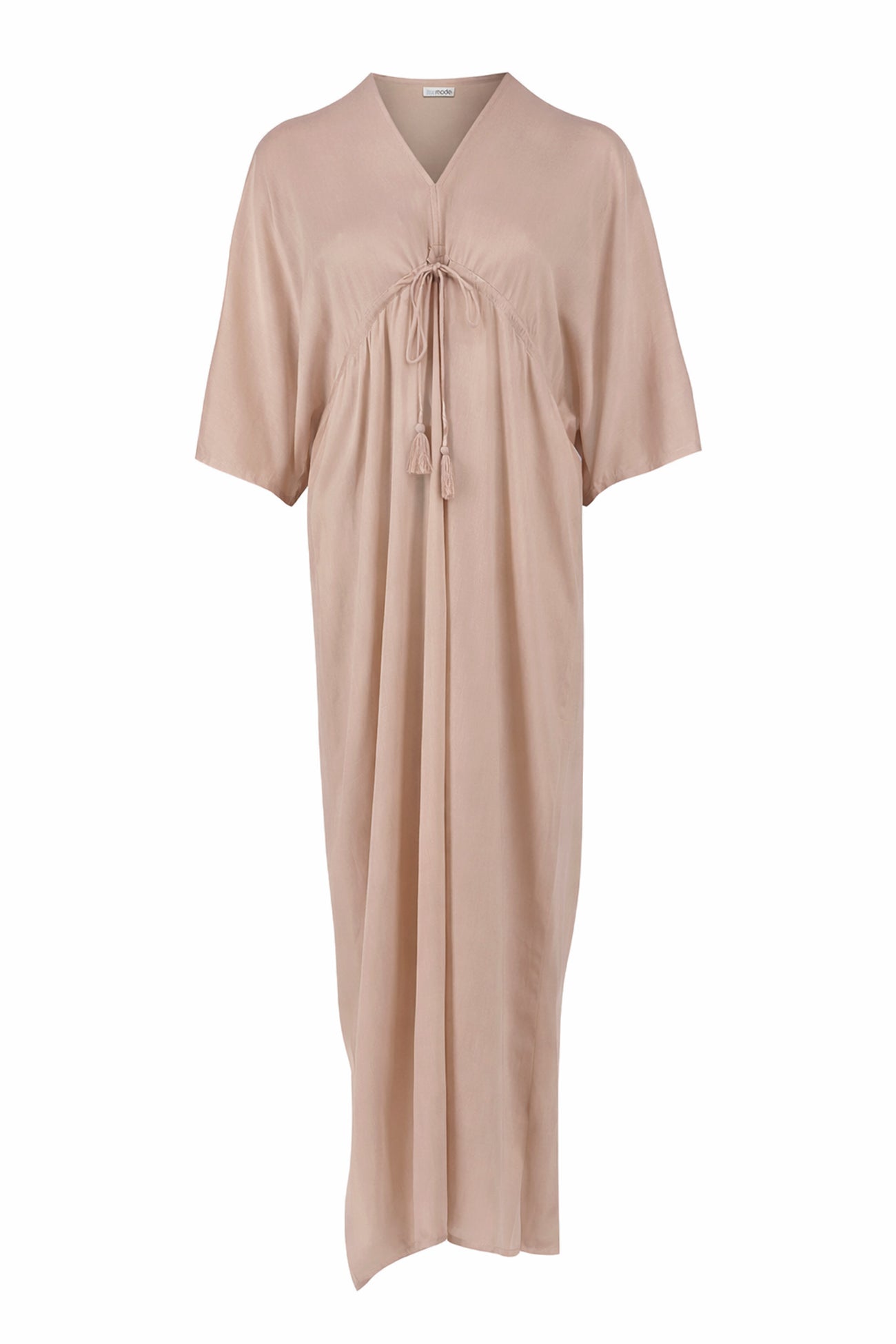 Ibizamode Kaftan Savina Old Pink plain maxi kaftan