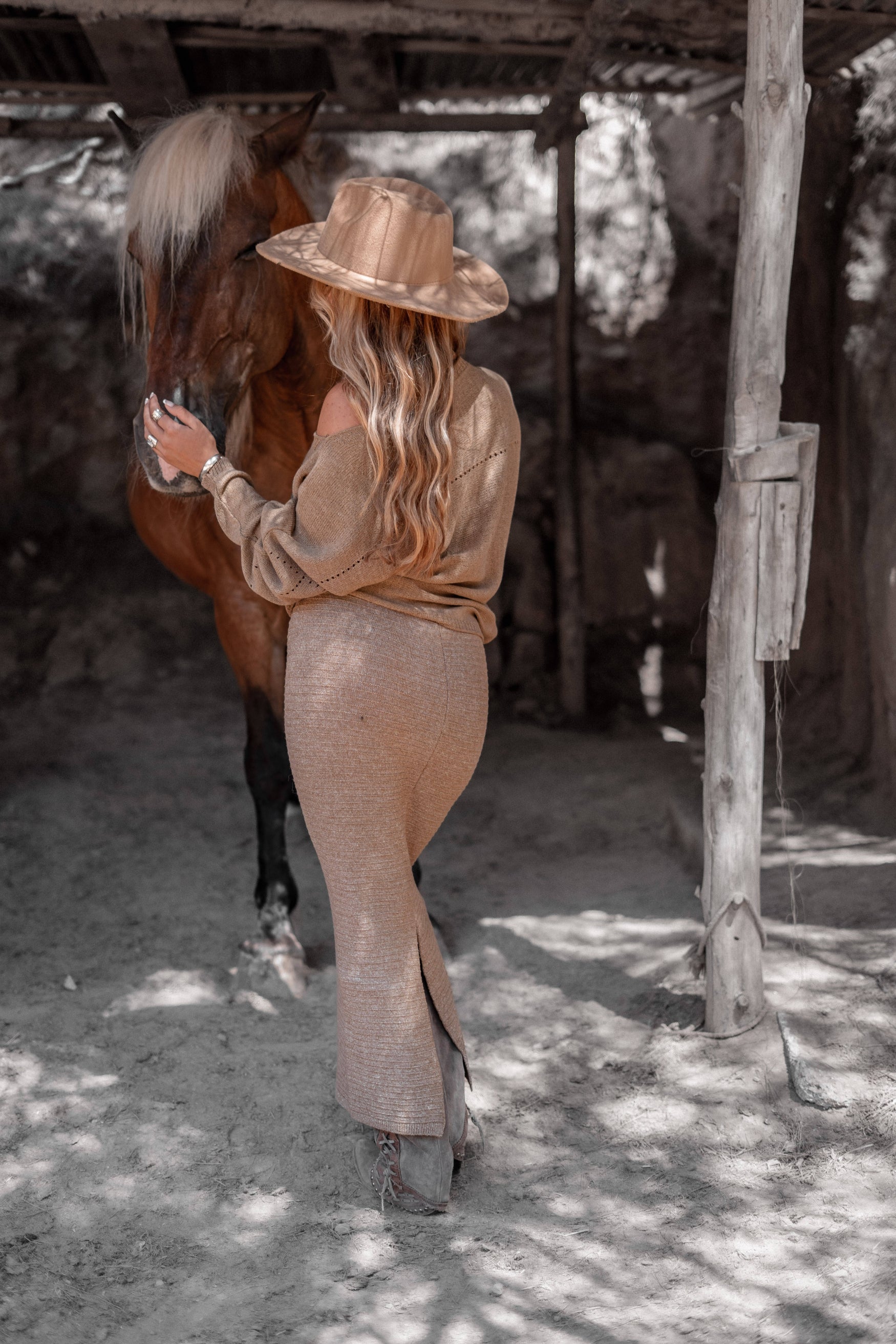 Bohemian rok in brown van MOOST Wanted, Brands of Ibiza