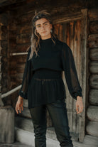 Bohemian top in black van MOOST Wanted, Brands of Ibiza