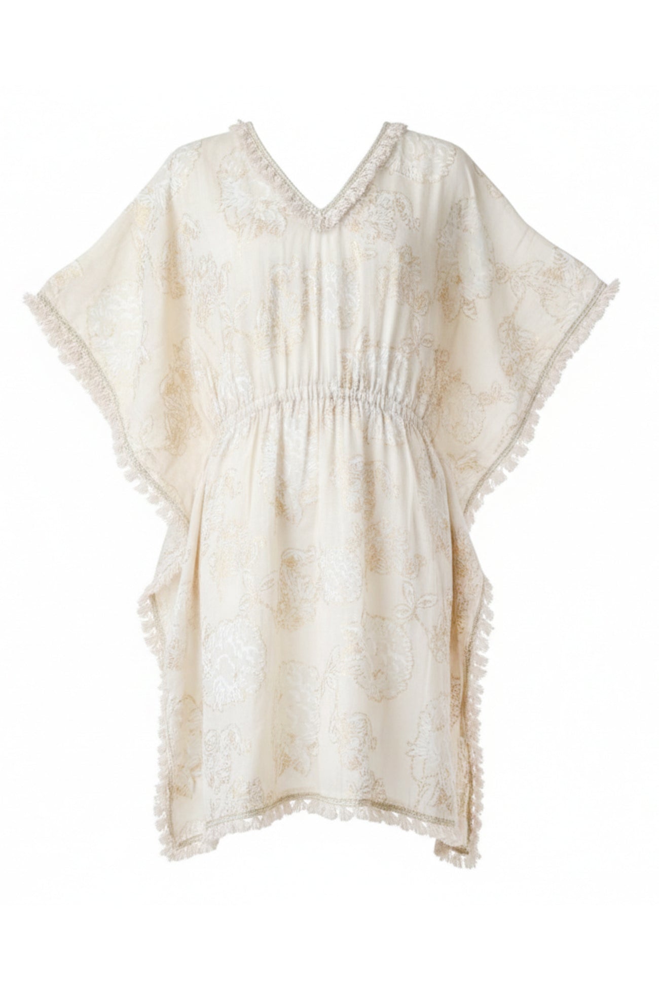 Ibzmode Kids Kaftan Noeli Ivory bohemian girls beach kaftan