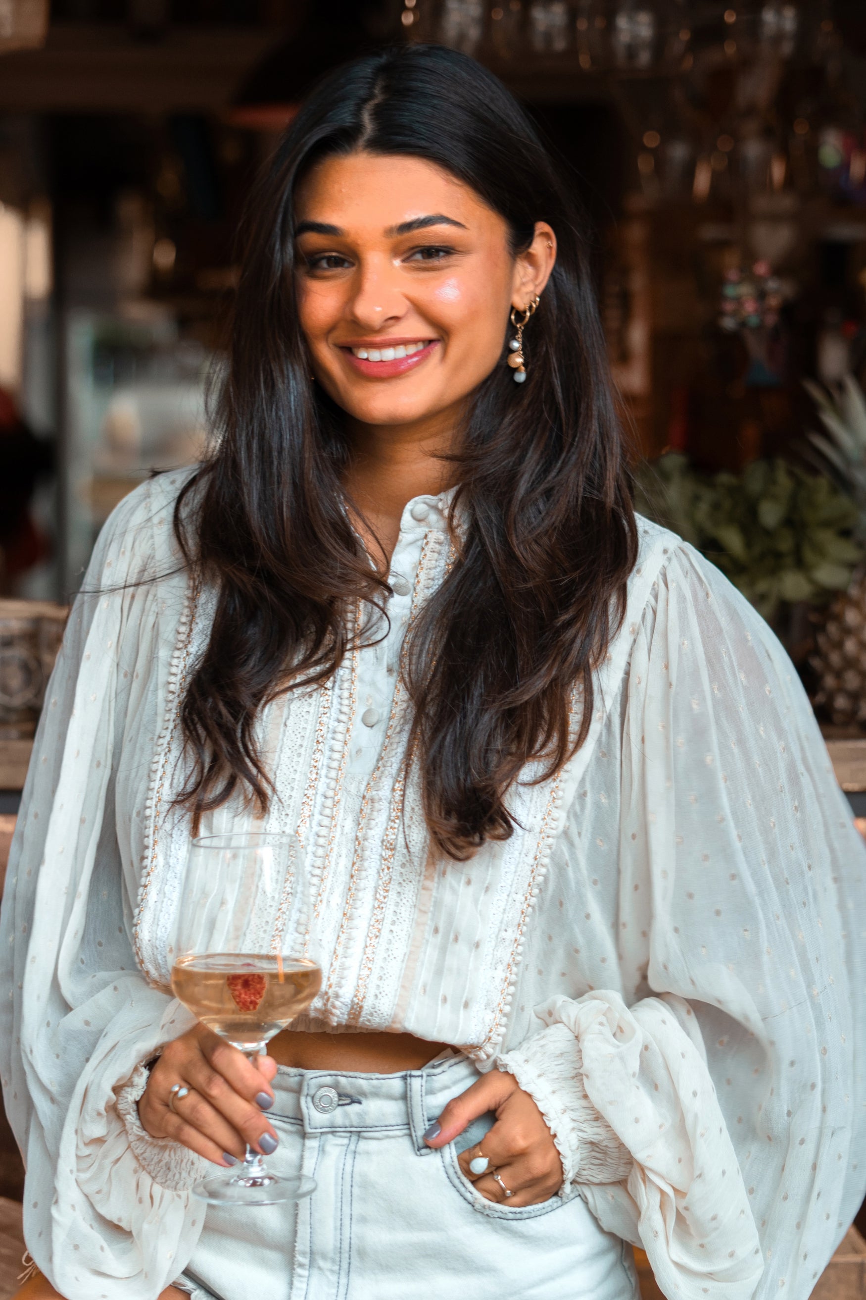 Chemisier bohème en écru de IBZmode, Marques d'Ibiza