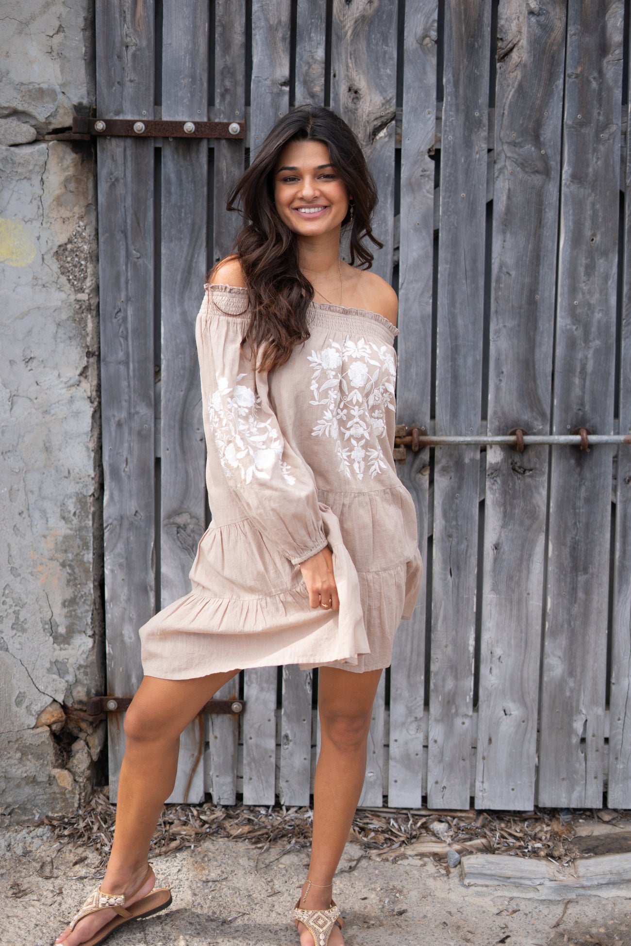 Bohemian item in light taupe van ibzmode, Brands of Ibiza