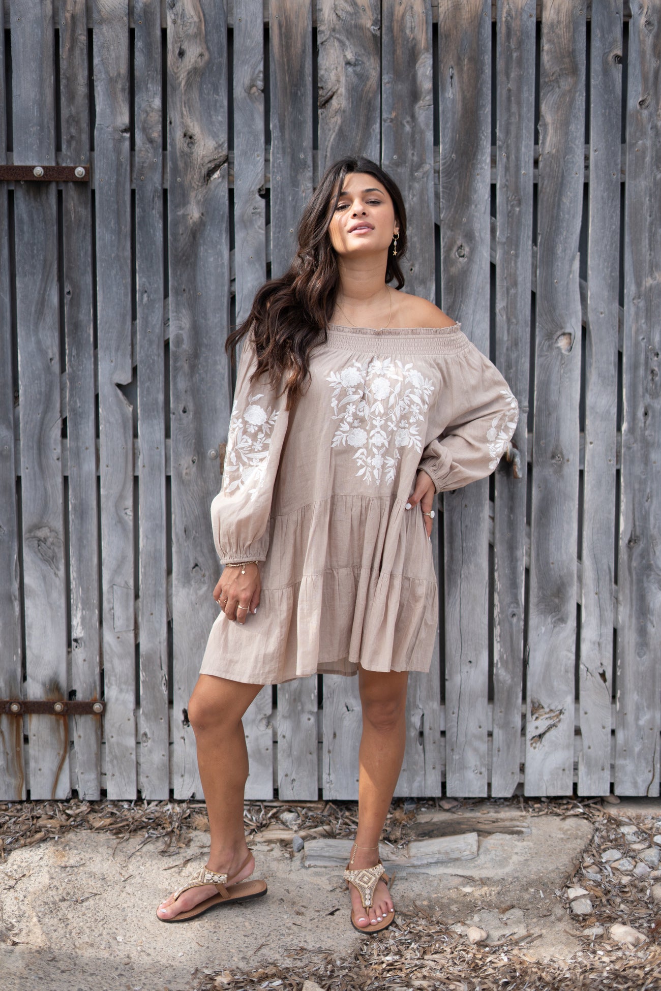 Bohemian item in light taupe van ibzmode, Brands of Ibiza