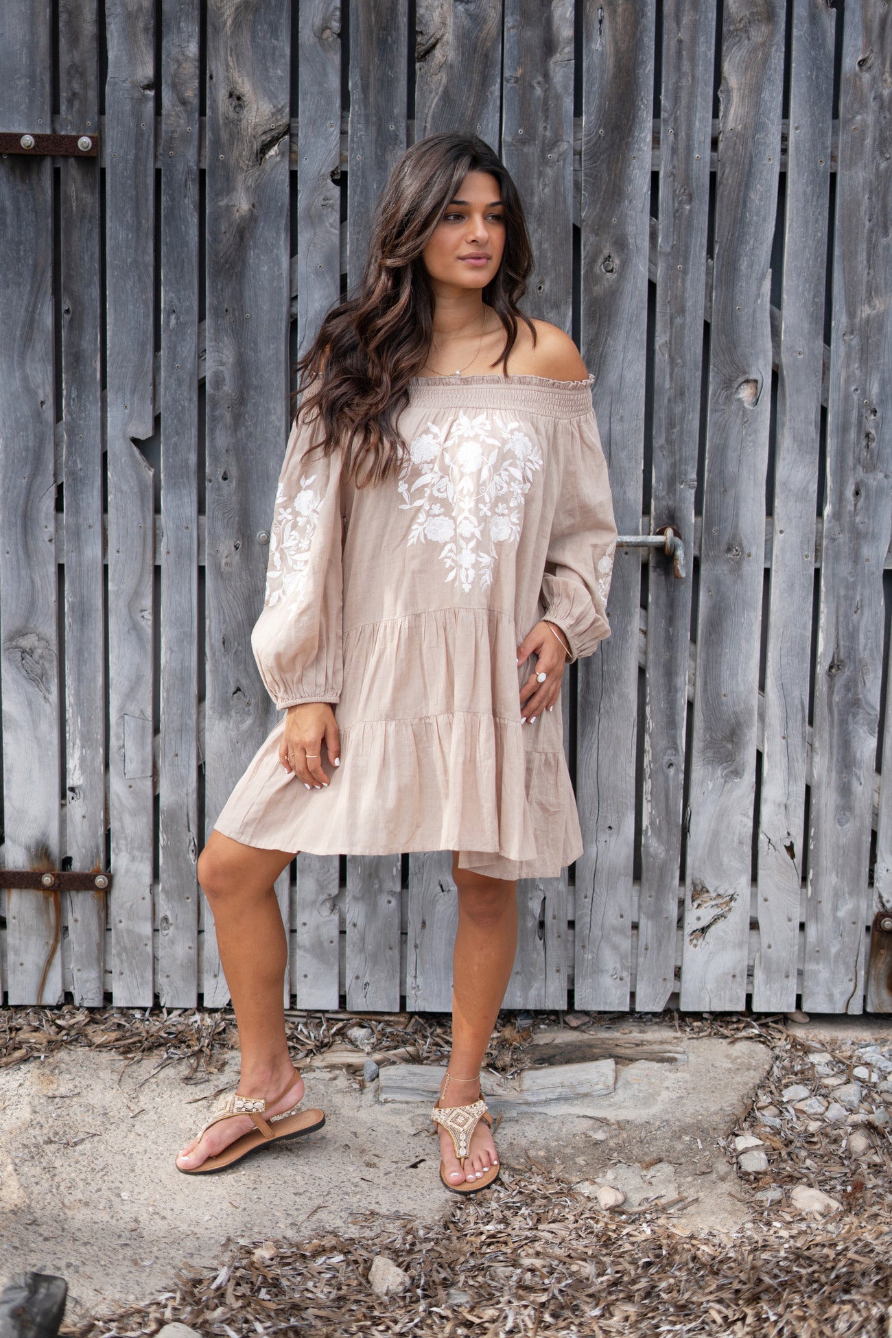 Bohemian item in light taupe van ibzmode, Brands of Ibiza