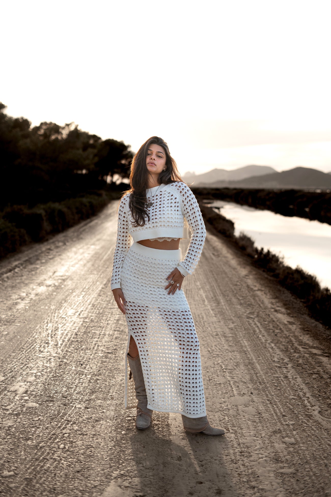 Bohemian rok in off white van MOOST Wanted, Brands of Ibiza