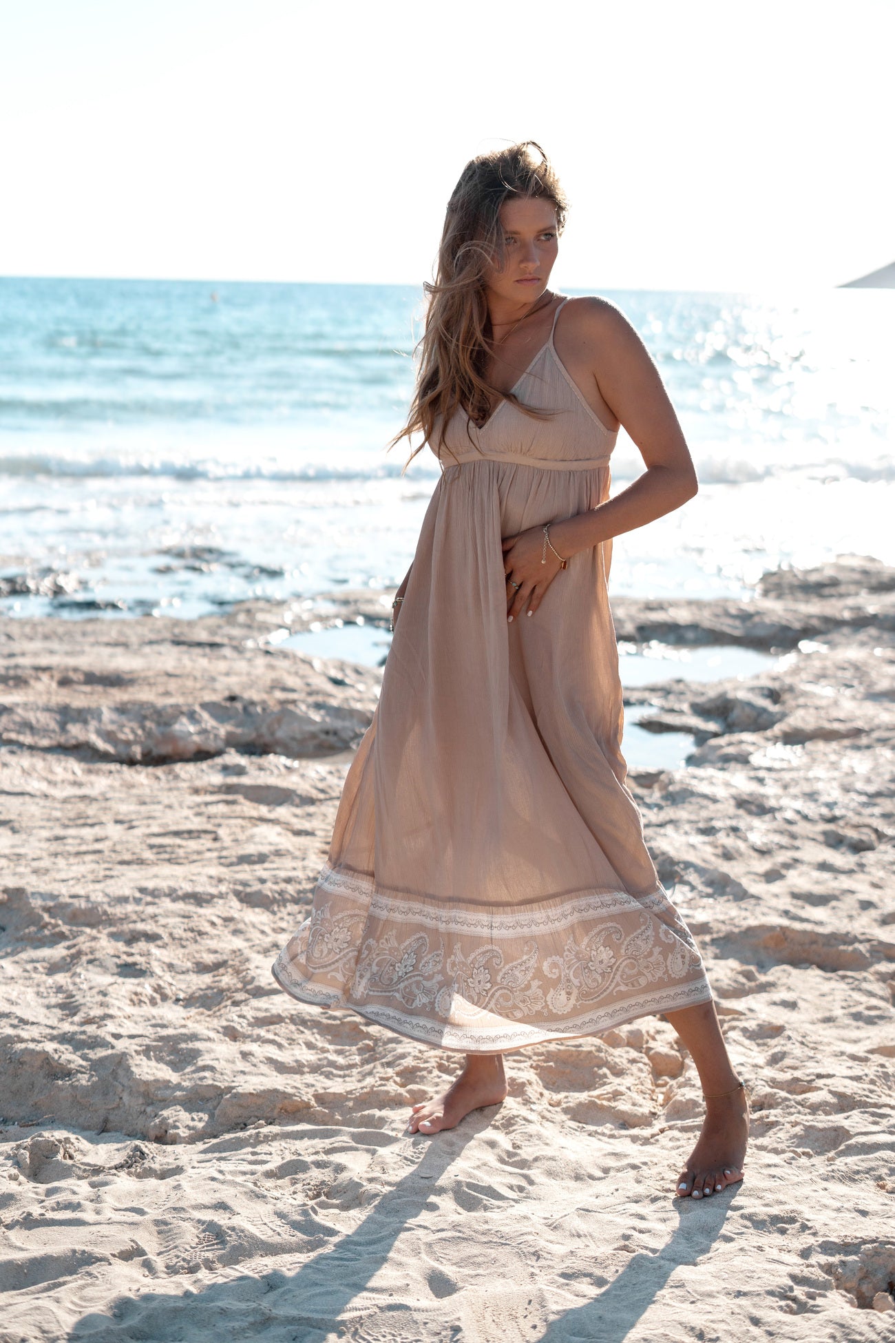 Dress Macy Summer Light Taupe ibizamode - Main Image