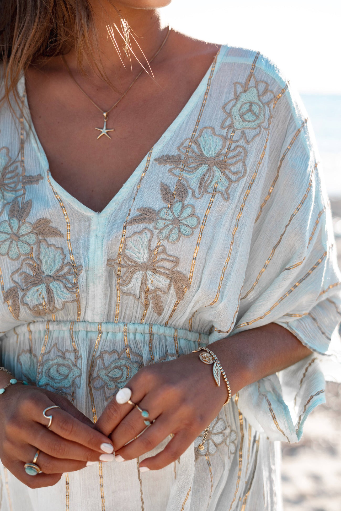 Bohemian jurk in mint van ibzmode, Brands of Ibiza