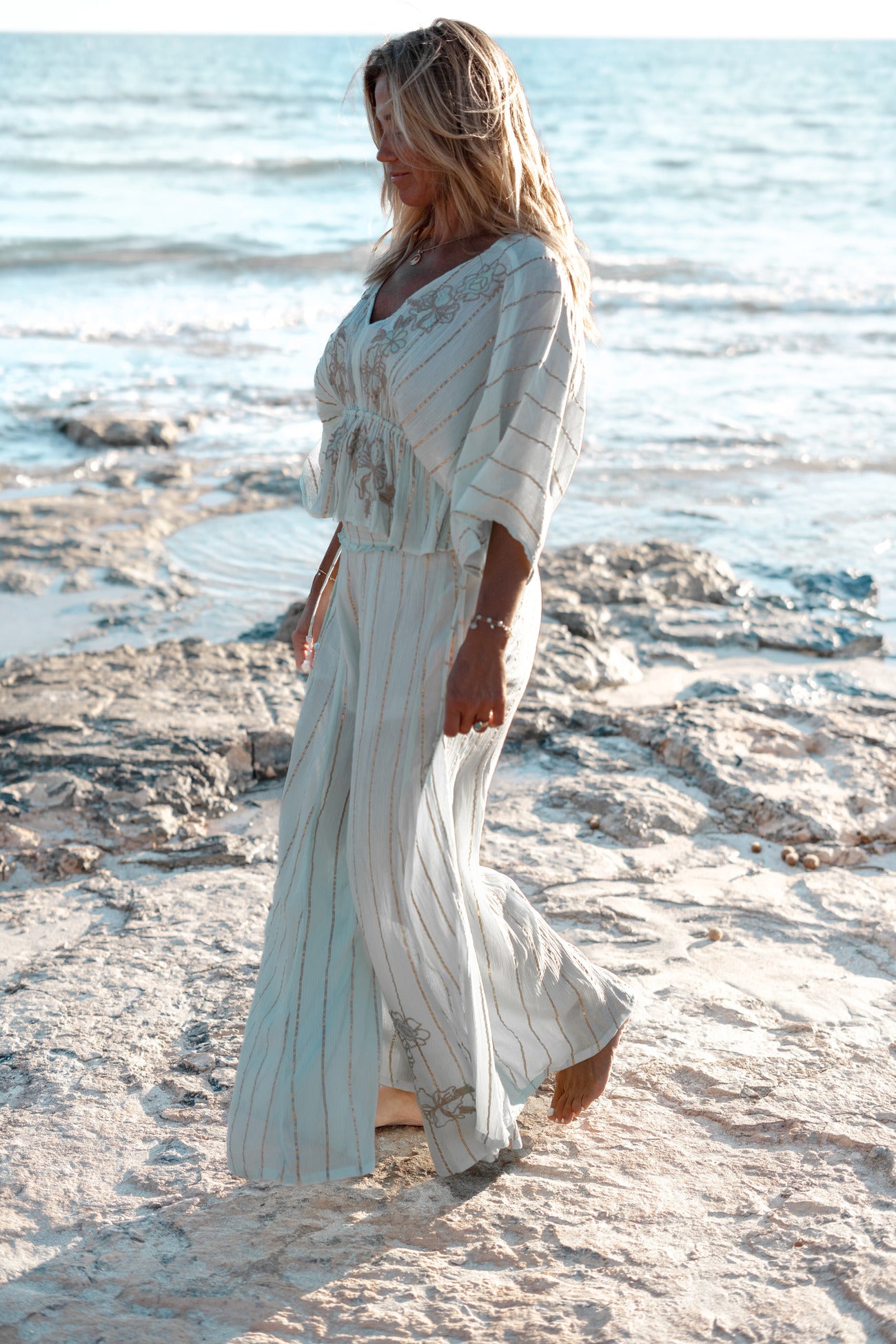 Bohemian broek in mint van ibzmode, Brands of Ibiza