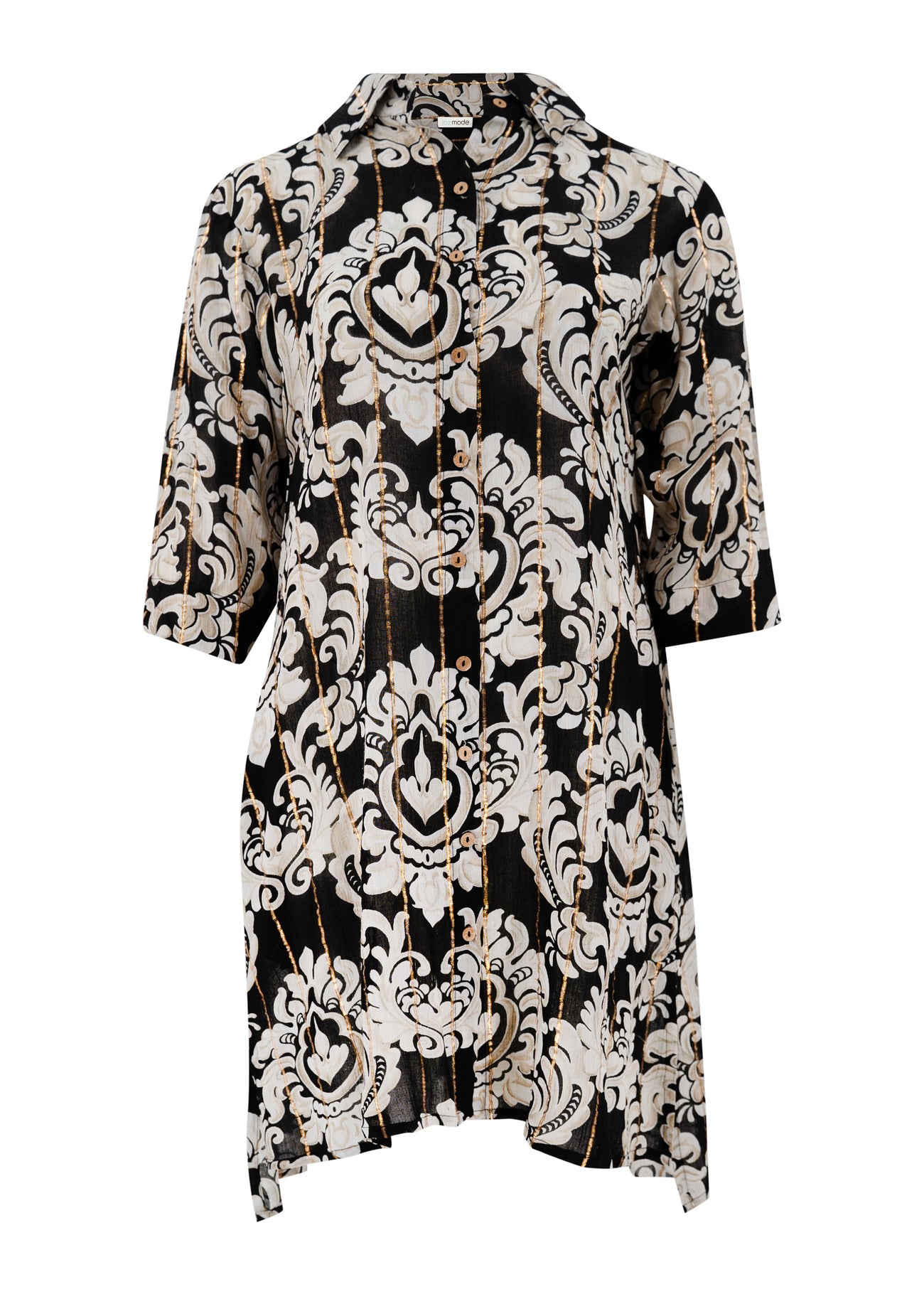 Bohemian blouse in black van ibzmode, Brands of Ibiza