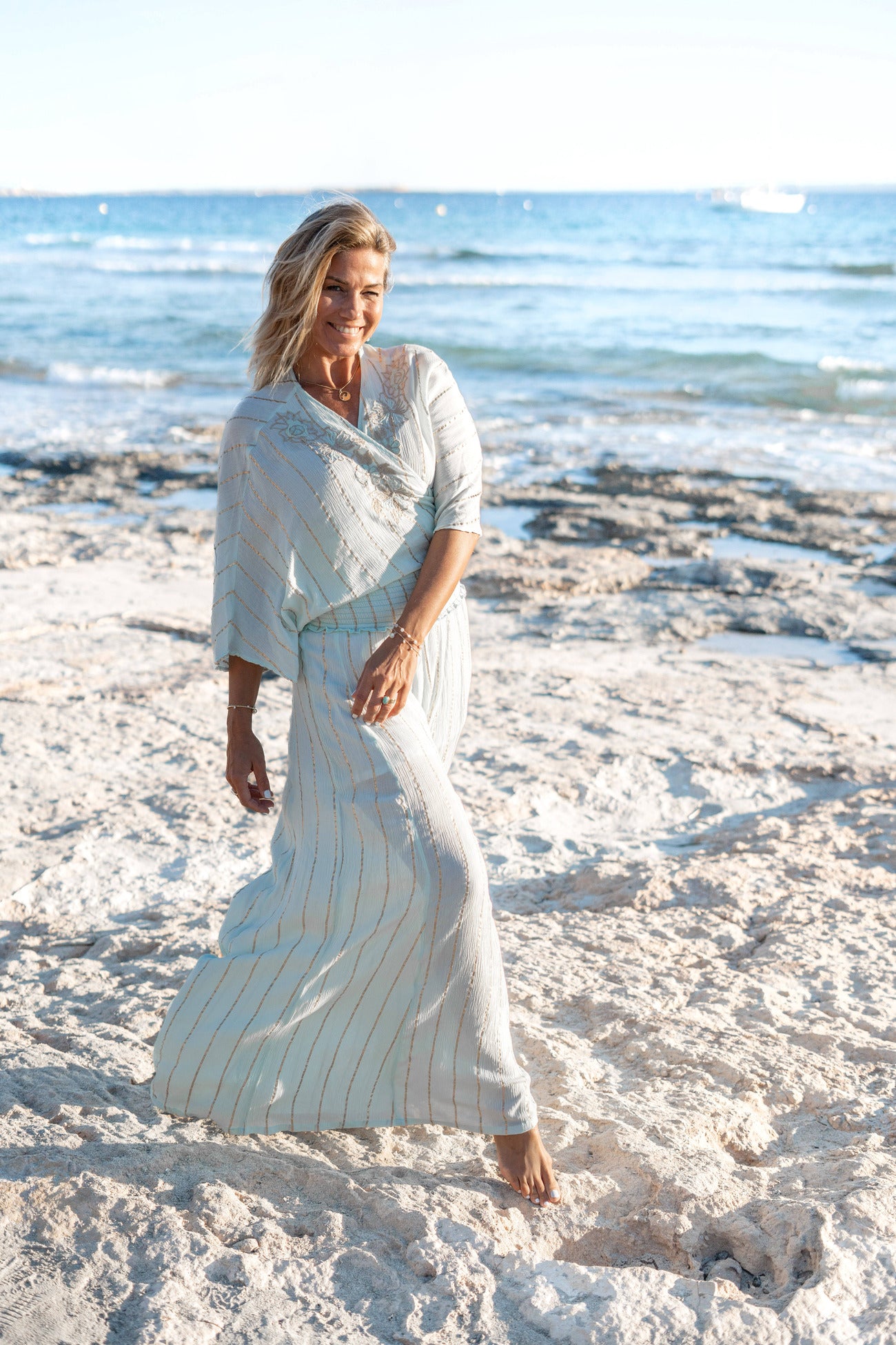 Bohemian broek in mint van ibzmode, Brands of Ibiza