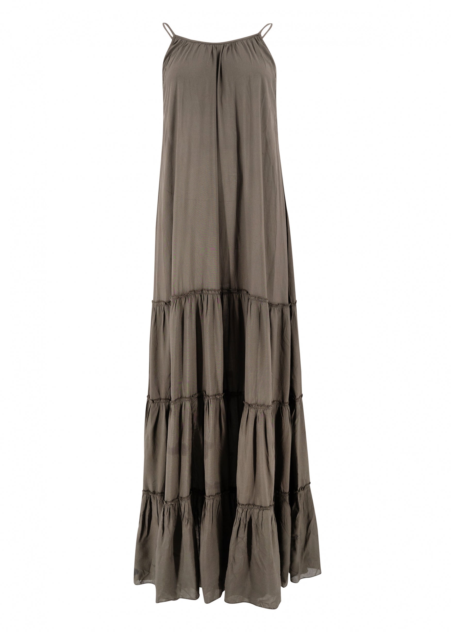 Bohemian jurk in dark taupe van ibzmode, Brands of Ibiza