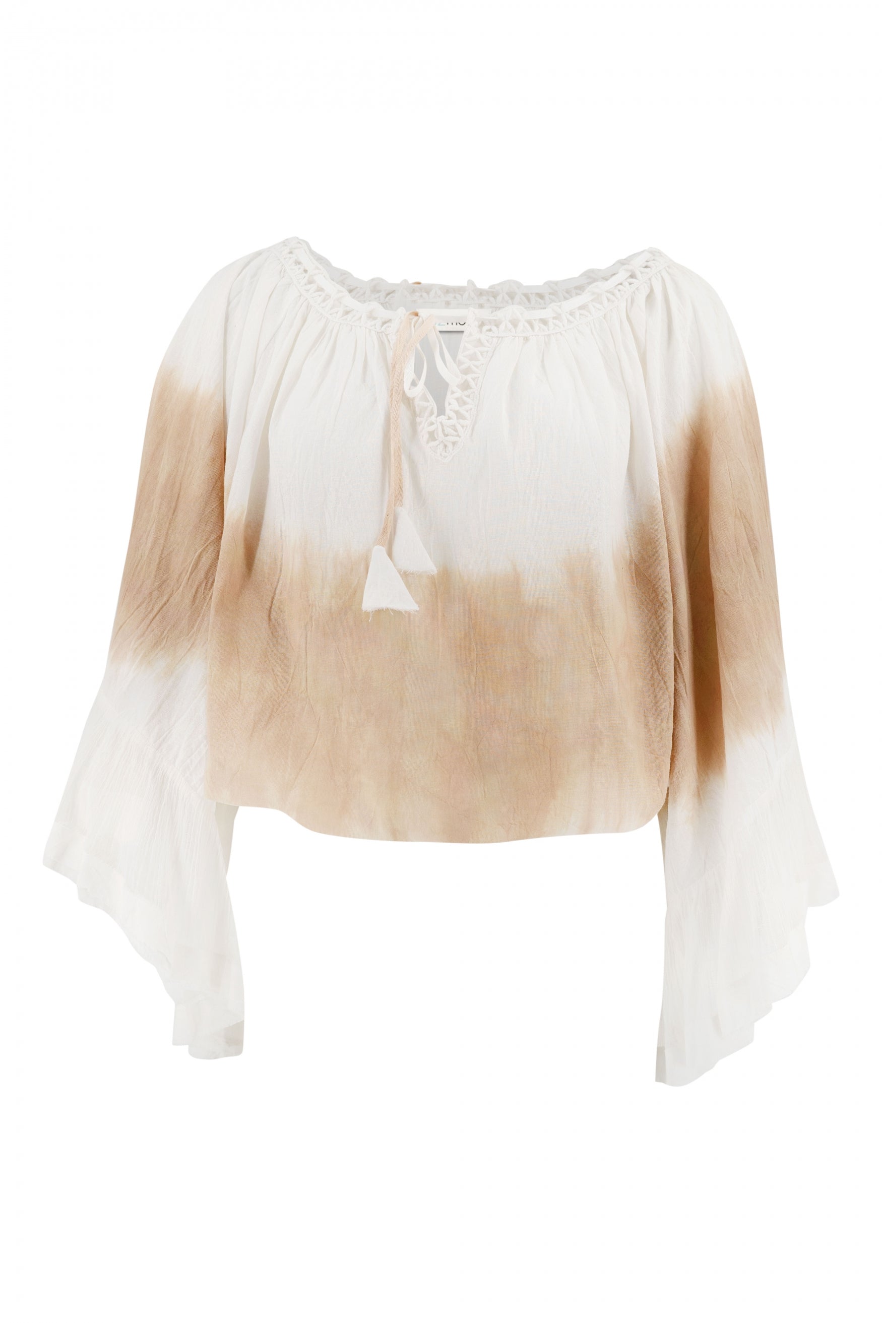 Bohemian blouse in ivory van ibzmode, Brands of Ibiza