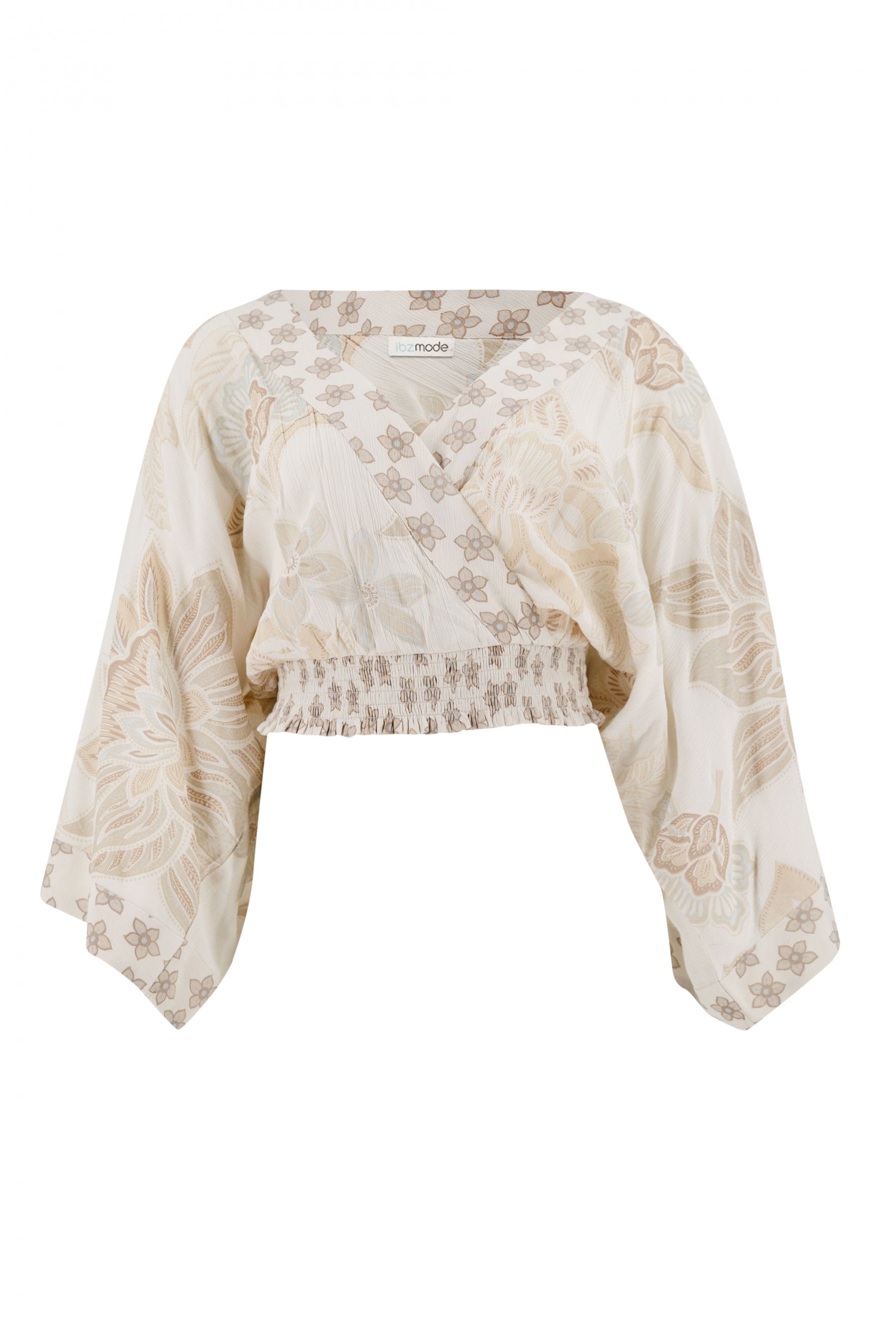 Bohemian top in ivory van ibzmode, Brands of Ibiza